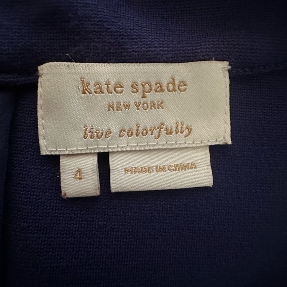 Kate Spade Royal Sleeveless Top with Bow Detail Size 4 - Picture 3 of 3